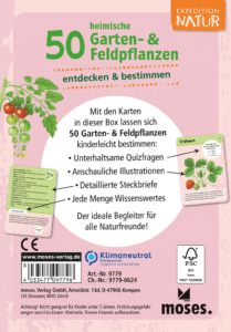 Expedition Natur 50 heimische Garten- & Feldpflanzen von Moses