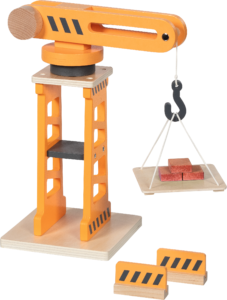 Drehkran mit zwei Absperrbarken von goki