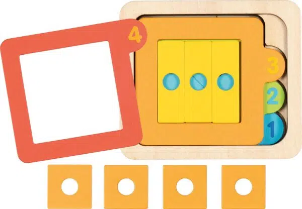 Schichtenpuzzle Zahlen und geometrische Formen – Bild 2